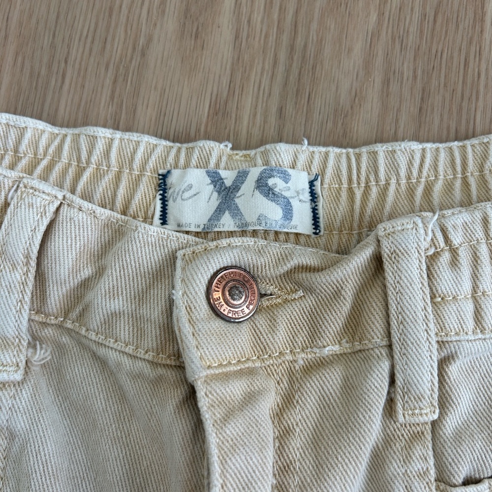 Free People We The Free Platoon Cargo Denim Jean Jogger XS - Picture 4 of 10